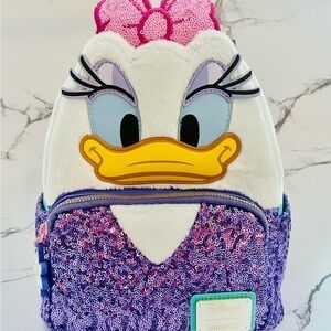 NWT- Daisy Duck 85th Anniversary Plush Mini Backpack